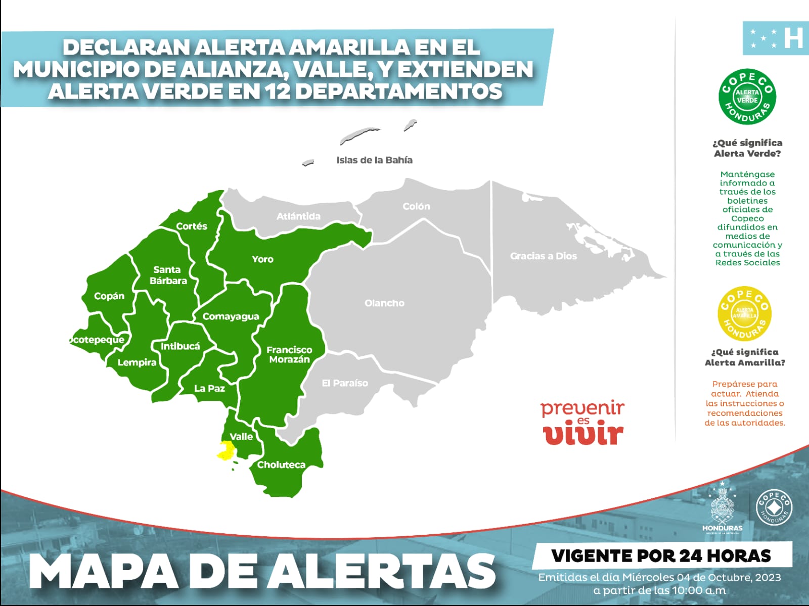Declaran Alerta Amarilla Para El Municipio De Alianzavalle Extra Digital Honduras 4849