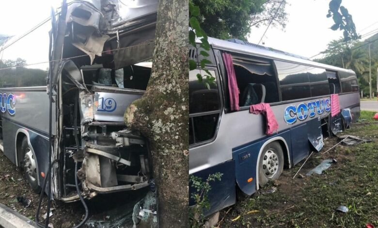 Accidente de autobús en Tela deja a varias personas heridas