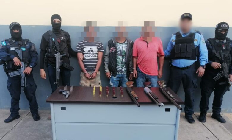Caen otros tres miembros de la banda delictiva Los Ulloa en Gualaco, Olancho
