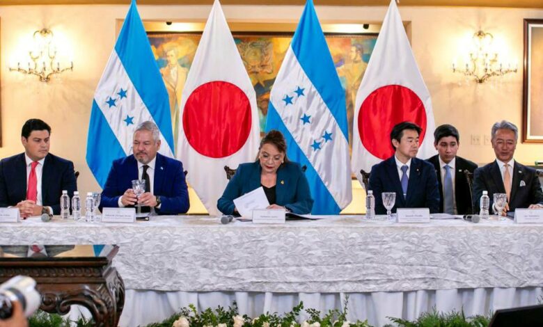 Honduras y Japón firman acuerdos de cooperación por 112 millones de dólares