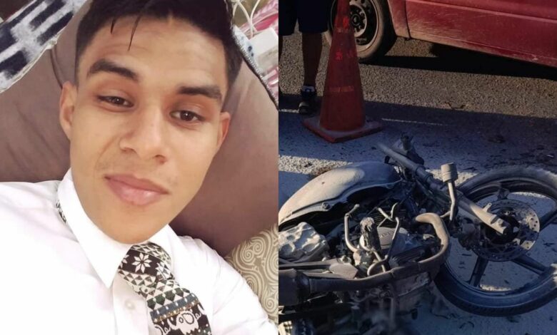 Joven muere calcinado tras impactar su motocicleta con un vehículo en La Ceiba