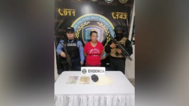 Por tráfico de drogas, capturan a una fémina en Copán