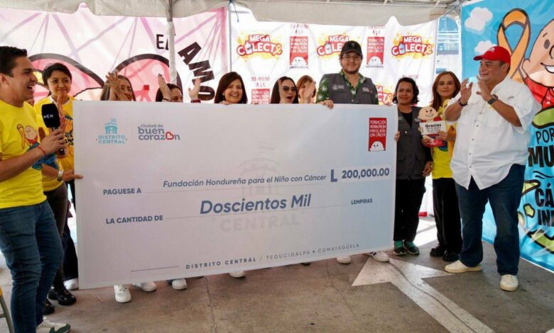 AMDC dona L. 200 mil a la Fundación Hondureña para el Niño con Cáncer