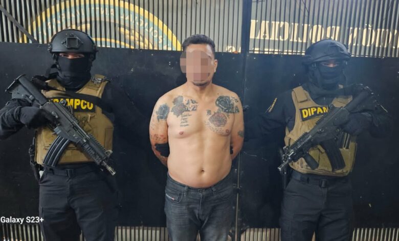 Capturan miembro de la MS-13, uno de los más buscados en El Salvador