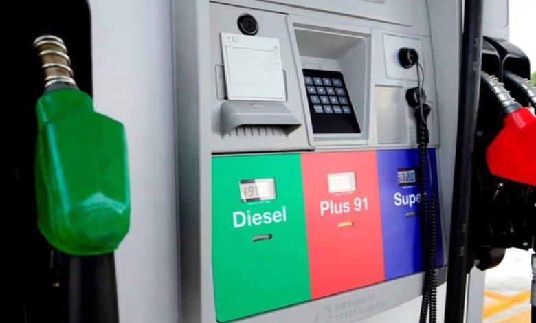 Gobierno subsidiará el 50% de incrementos en el diésel y gasolina regular