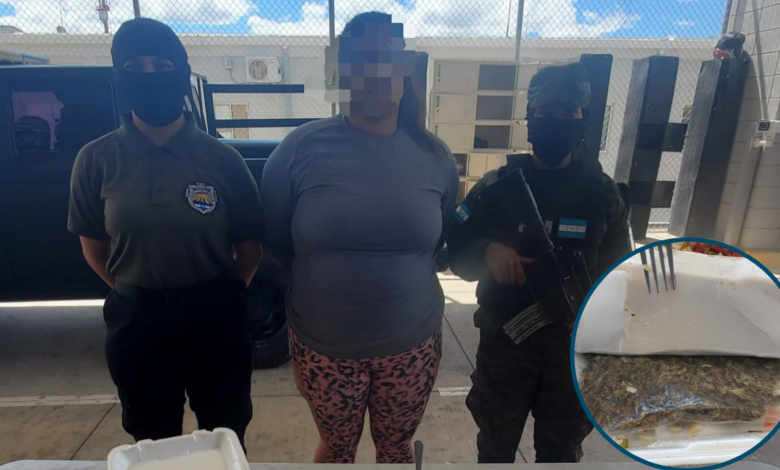 Detienen a mujer que pretendía introducir droga camuflada en comida a “La Tolva”
