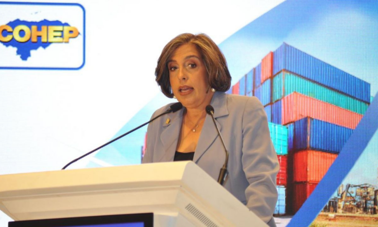Anabel Gallardo, presidenta del Consejo Hondureño de la Empresa Privada.