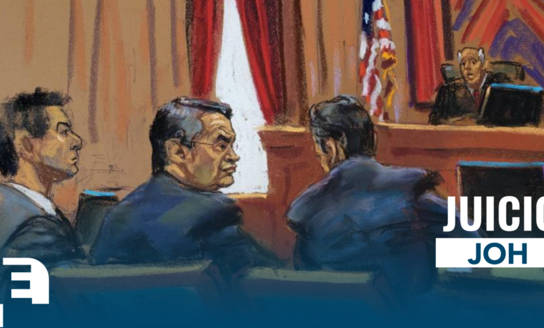 La defensa del expresidente Juan Orlando Hernández, quien fue declarado culpable por tres cargos de narcotráfico por un jurado el pasado 8 de marzo en la Corte del Distrito Sur en Nueva York, Estados Unidos, ha solicitado un nuevo juicio.
