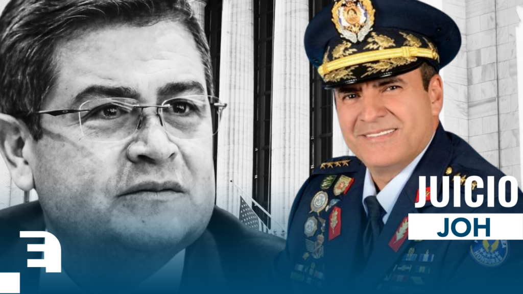 El General en condición de retiro, Javier Barrientos Alvarado, fue parte de los testigos que está presentando la defensa del expresidente Hernández.