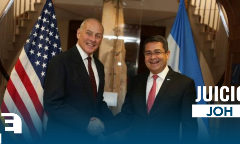 El mandatario hondureño Juan Orlando Hernández sostuvo en 2017, una reunión con John Kelly, quien era el Secretario del Departamento de Seguridad Nacional de Estados Unidos.