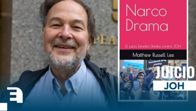 “Narco Drama: El Juicio Estados Unidos contra JOH”, el primer libro sobre el caso de Juan Orlando Hernández, escrito por el periodista y abogado estadounidense Matthew Russell Lee.