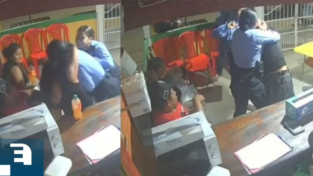 Ante la negativa de la mujer, las oficiales la sometieron y se la llevaron por la fuerza, todo delante de clientes y empleados que les pedían que no la golpearan.