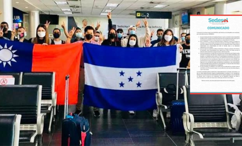 La Secretaría de Desarrollo Social (Sedesol), emitió un comunicado este lunes en respuesta a la preocupación expresada por 90 estudiantes hondureños en Taiwán.