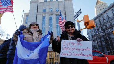 Hondureños en Nueva York exigen justicia para víctimas del Gobierno de JOH