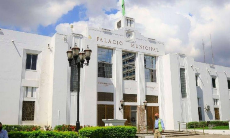 Edificio del Palacio Municipal de la alcaldía de San Pedro Sula.