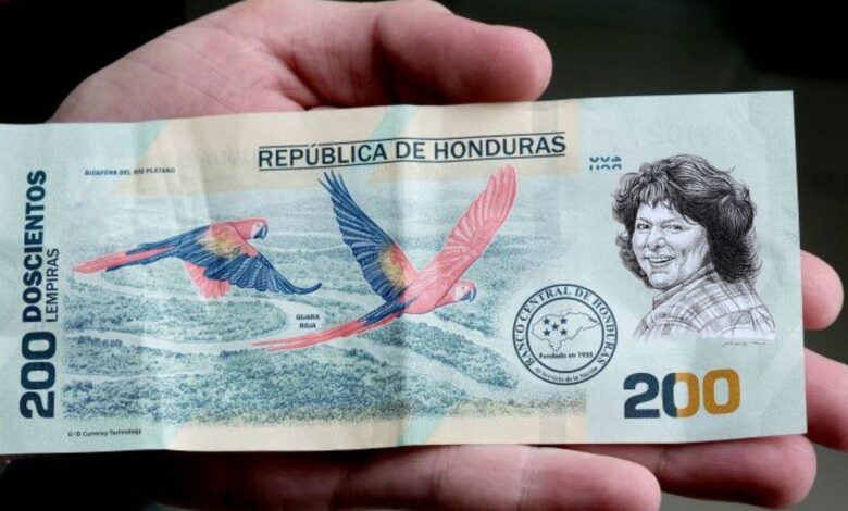 BCH anuncia la impresión de billetes de L 200 con la imagen de Berta Cáceres