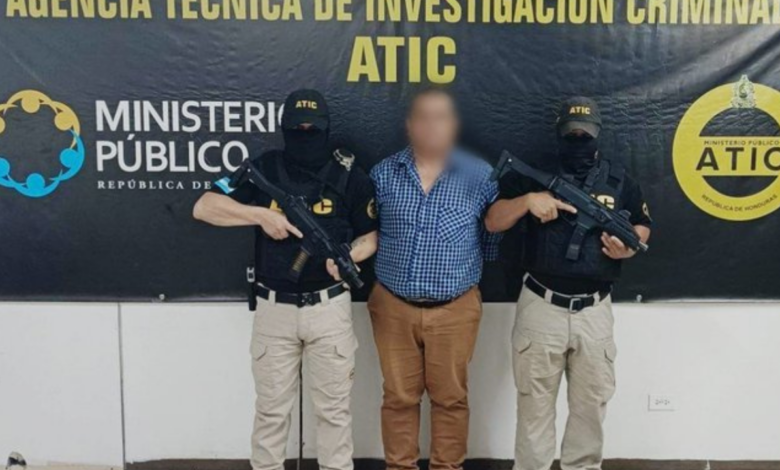 Jorge Arturo Rosales Paguada, fue capturado en un operativo realizado en San Pedro Sula, Cortés.