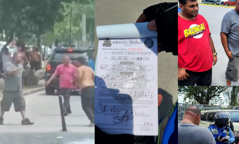 Los conductores fueron sancionados tras pelea que interrumpió el tráfico en San Pedro Sula.