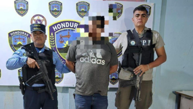 El detenido es un jornalero de 42 años de edad, originario del municipio de Intibucá, Intibucá.