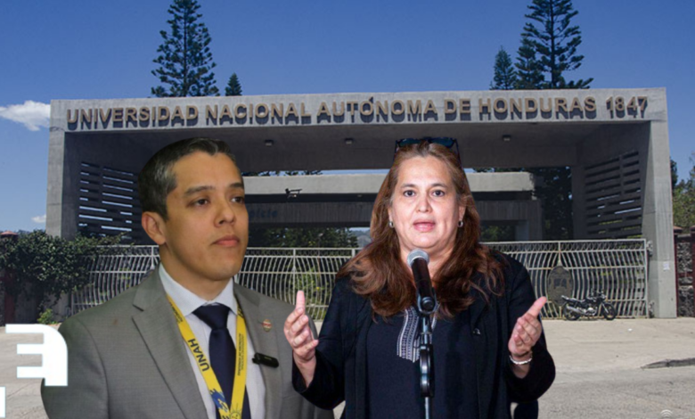 El rector de la Universidad Nacional Autónoma de Honduras (UNAH), Odir Fernández, y la subsecretaria de Seguridad, Julissa Villanueva, protagonizaron una acalorada discusión.
