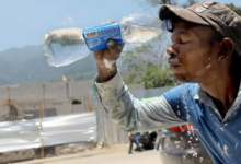 Las temperaturas en la zona sur de Honduras superan los 40 grados, por lo que los médicos recomiendan mantenerse hidratado.