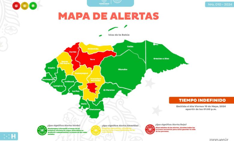 Copeco declara alerta roja en Cortés y Yoro por contaminación atmosférica