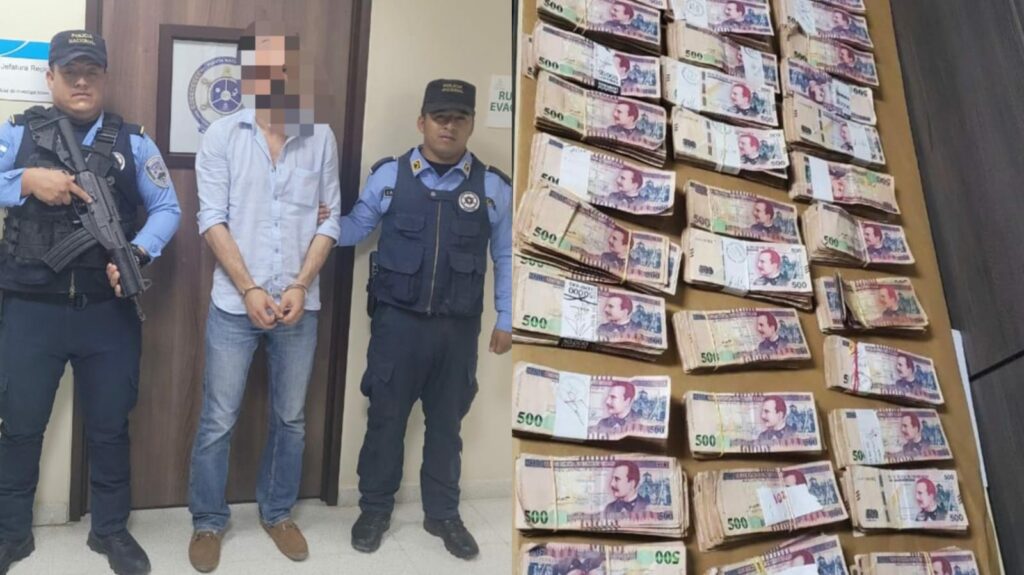 Ingeniero industrial es arrestado con más de 3 millones de lempiras por supuesta extorsión