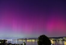 Tormenta solar desata espectáculo de auroras boreales en Europa