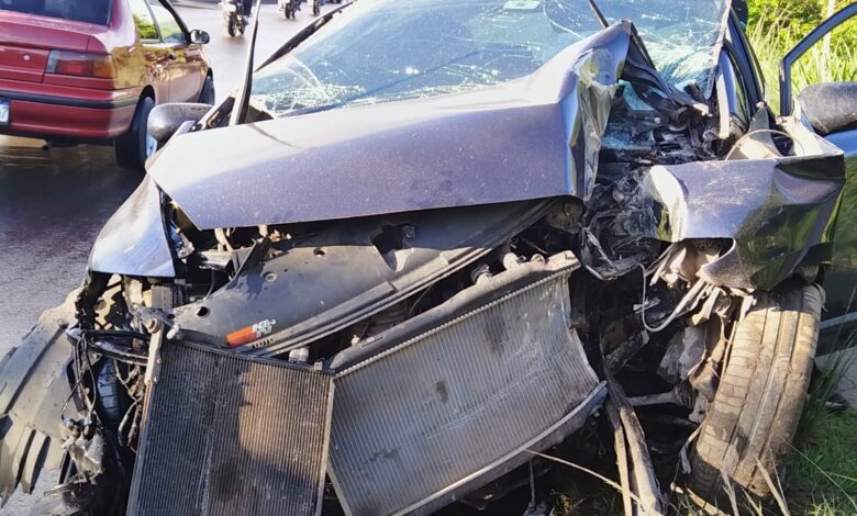 Conductor se salva de milagro en aparatoso accidente vial en la capital