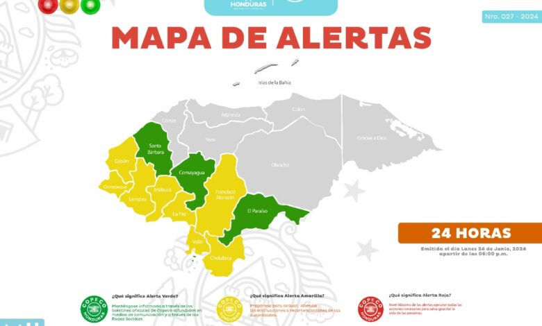 Departamentos del Occidente y Valle descienden a Alerta Amarilla