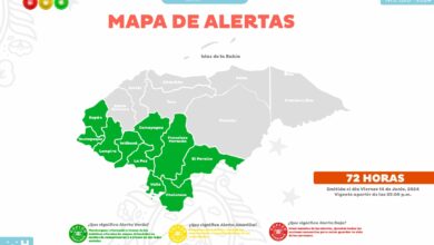 Copeco decreta alerta verde en 10 departamentos de Honduras