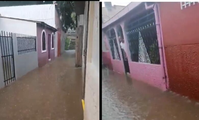 Inundaciones afectan a 20 viviendas en la colonia Kennedy en Tegucigalpa