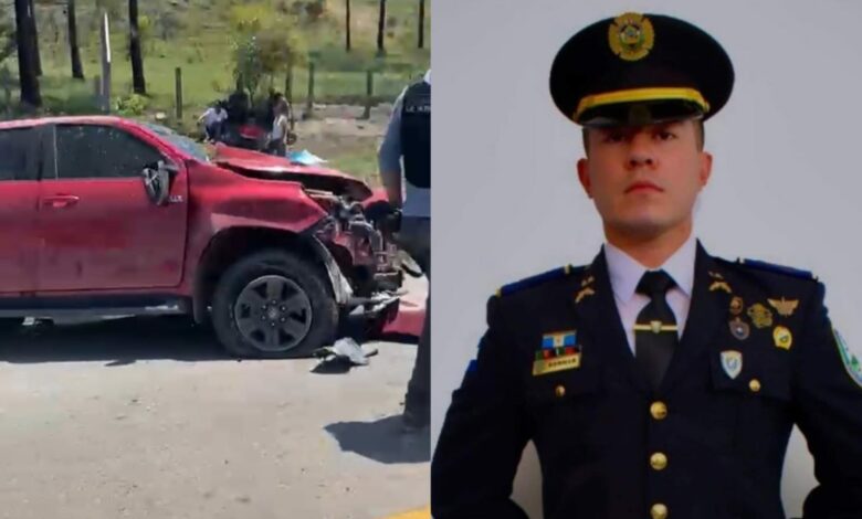 Inspector de la Policía pierde la vida en accidente automovilístico en Francisco Morazán