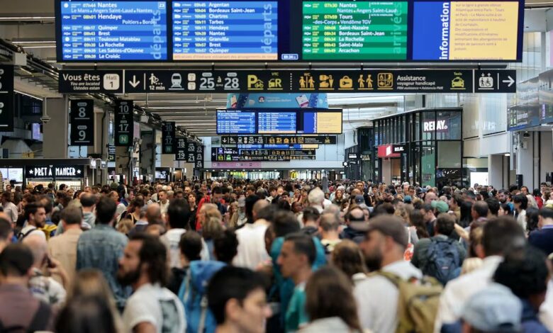 Ataque masivo a la red de trenes en París en plena inauguración de los Juegos Olímpicos 2024