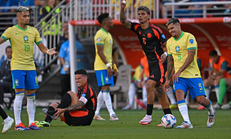 Brasil y Colombia empatan 1-1 en el cierre de la Fase de Grupos de la Copa América