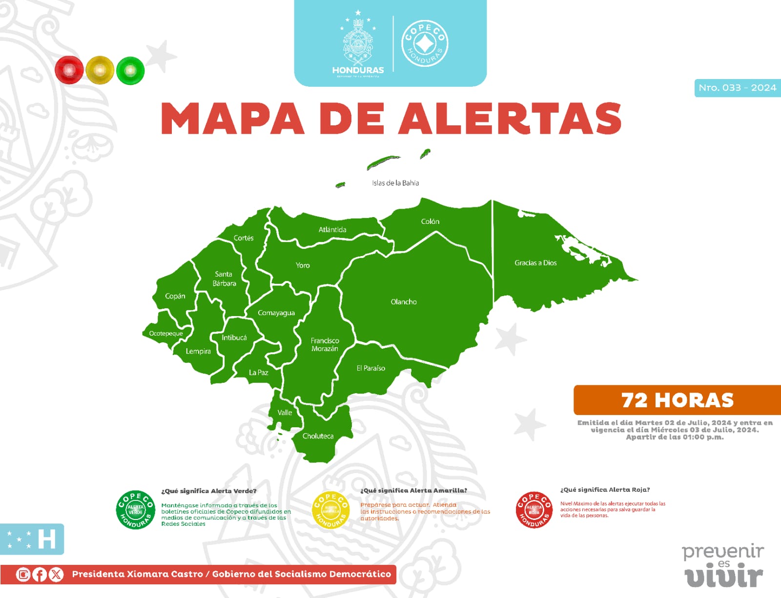 Declaran Alerta Verde En Todo El Territorio Nacional Por El Hurac N