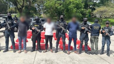 Detención judicial para tres colombianos capturados con 500 kg de cocaína