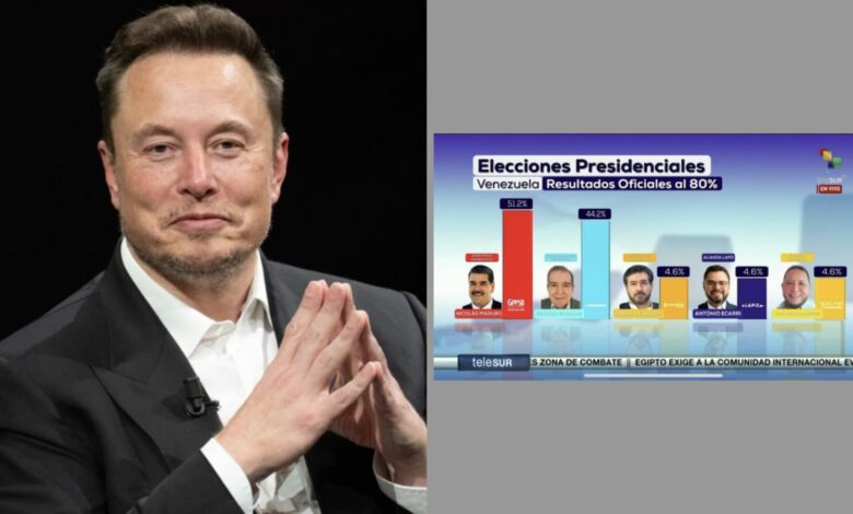 Elon Musk: “Gran fraude electoral por parte de Maduro”