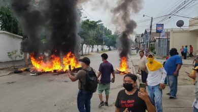 Protesta de carreteros obstaculiza el paso en San Pedro Sula