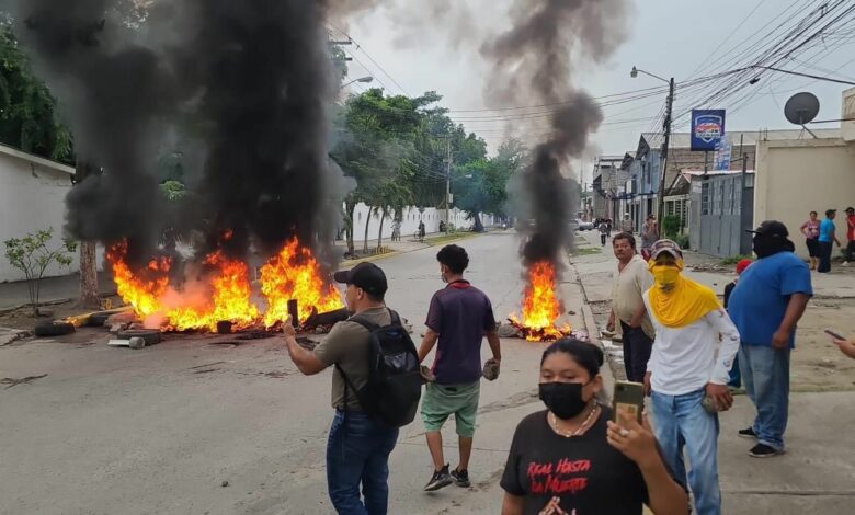 Protesta de carreteros obstaculiza el paso en San Pedro Sula