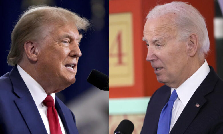 Trump se burla de Biden por sus deslices