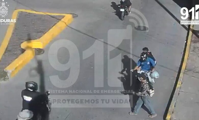 Cámaras del 911 captan momento en que peatón es atropellado en Comayagüela