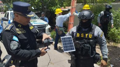 Desmantelan sistema de cámaras instaladas por maras en la colonia Villanueva