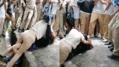 Estudiantes protagonizan pelea callejera en la capital