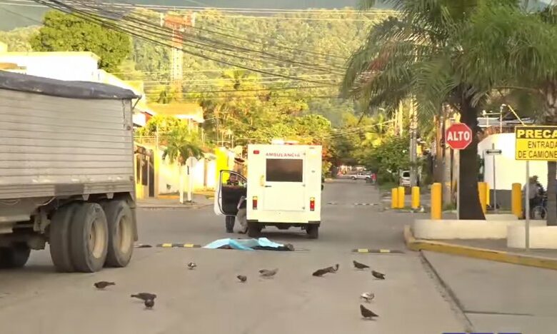 Guardia de seguridad muere arrollado por rastra en San Pedro Sula