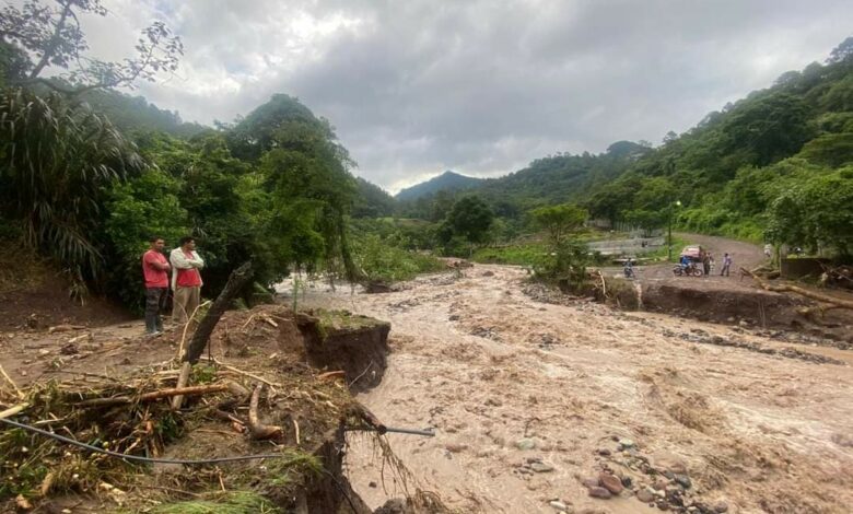 Lluvias provocan colapso de puente en Masaguara, Intibucá,