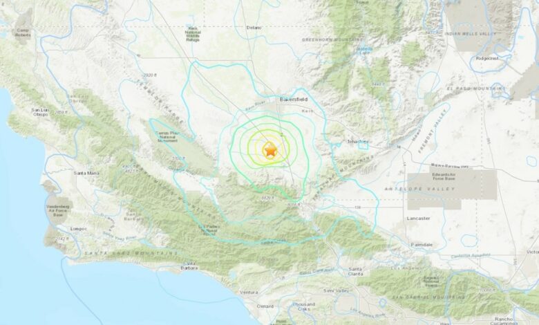 Terremoto de magnitud 5,2 sacude el condado de Kern, California