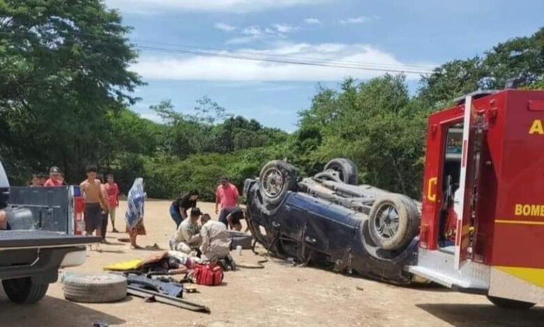 Accidente vial en Comayagua deja al menos seis heridos