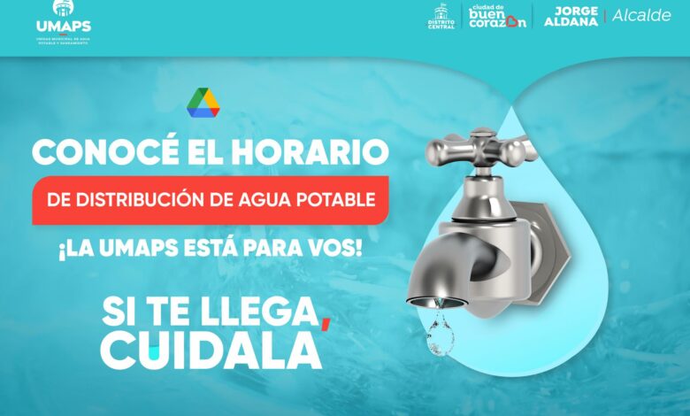 Este es el calendario de distribución de agua en la capital