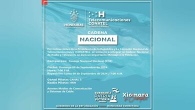 Conatel convoca a cadena nacional para el domingo 8 de septiembre